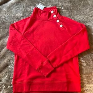 NWT Jcrew Factory women’s button collar sweatshirt. Size Small
